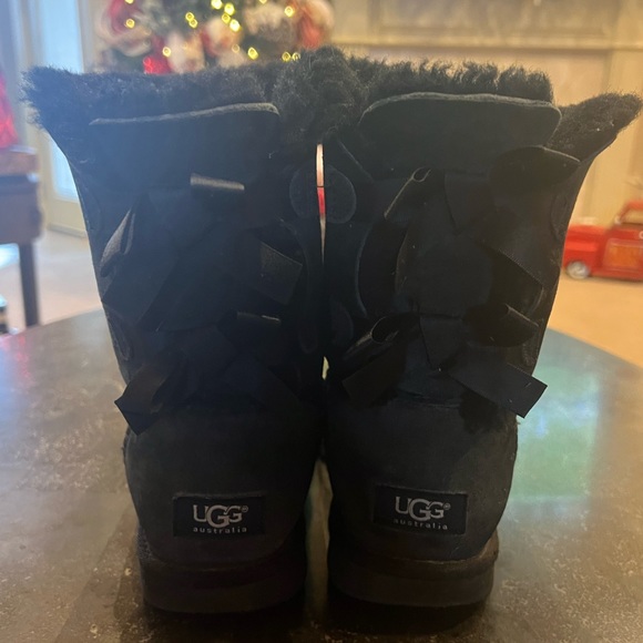 UGG Shoes - Uggs black short Bailey bow boots